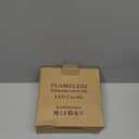 NURADA Flickering Flameless Candles: Built-in Star String Acrylic Battery LED Pillar Candles Candles with Remote and Timer for Home Party Weddings Christmas Halloween Decor -Green 2 Pack