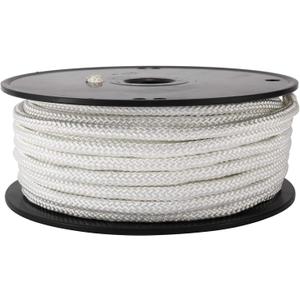 Artilife Flag Pole Rope 100 ft,5/16"(8mm) x 100 FT(30m) Wire Center Flagpole Rope,5/16 Braided Polyester Line with Steel Center Marine Grade