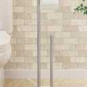 KES 29" H Anti-Wobble Toilet Paper Holder Stand with 3X Weighted Marble Base, 18/8 Stainless Steel Free Standing Toilet Paper Holder with Storage for 5 Rolls, Vintage Brushed Finished, BPH236-2