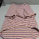 Stylish Striped Block Dog Shirt, Comfortable, Breathable, and Wrinkle-Resistant. Perfect Apparel for Small, Medium, & Large Dogs, a Must-Have for Pet Lovers 4XL (4XL-(50~77lb) | Chest(~35"), Blue Red Striped)