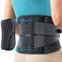 Back Brace for Lower Back Pain Relief, Lightweight Back Support Brace for Men Women, Breathable Lumbar Support Pad, for Herniated Disc, Sciatica Scoliosis, Gray Size M