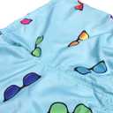 Molokai Mens Swim Trunks Quick Dry Elastic Waist Drawstring (Blue, L)