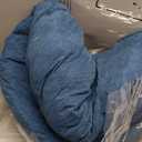 Extra Large Floor Cushion Seating Round Floor Pillow Papasan Swing Cushion for Adults Oversized Playroom Pillows Reading Nook Big Pillow for Sitting Yoga Living Room Sofa (Lake Blue, Classic)