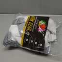 Fruit of the Loom Mens Work Gear Cushioned Crew Socks 10 Pair (6-12, White)