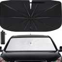 Windshield Sun Shade Umbrella - Car Sun Shade Windshield, Foldable Car Window Shades, Reflector Sunshade Offers Ultimate Sun Protection for Hatchback, Truck, SUV, MPV