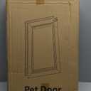Dog Door, All Aluminum Large Dog Door, Heavy Duty Doggy Doggie Pet Door for Install in Interior Exterior Doors or Wall, 2 Magnetic Flaps, Energy Efficient, Closing Panel for Pets Up to 110Lb