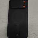 SURITCH for iPhone 17 Pro Max Case with Camera Control Cover, Camera Cover and Adjustable Kickstand, Compatible with Mag Safe, Shockproof Bumper Protective Cases 6.9 Inch, Black