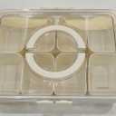 Tydanix Divided Snack Box with Lid and Handle, Portable Snackle Box Organize