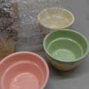 Now Designs Flora Stoneware Icecream Bowls, Set of 4, 8 oz,Set of 4 (DIA4.5 x H2.5in)