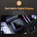 Iota L24 Aio Cooler with Digital Display,240MM AIO CPU Water Cooler with Efficient Cooling Pump,ARGB Lighting Control,120MM PWM Fans Up to 2000 RPM,Suitable for AMD & Intel LGA (Black)