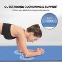 Hatha Yoga Extra Long TPE Yoga Mat 79" x 40" x 1/2" Thick Non-slip Exercise Mat for Home Gym Use, Yoga, Pilates, Fitness & Workouts