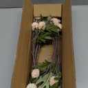 Artificial Flowers for Vases 20 Inch 10 Stems, Silk Dried Fake Mums Bouquet Indoor Faux Floral Arrangements for Decoration (Beige)