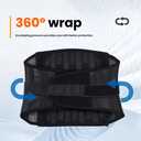 New Lower Back Brace for Men and Women, Lumbar Support with Adjustable Straps, Breathable & Heavy Duty, IV-Shaped Support for Sciatica Pain Relief, Posture Corrector for Rehabilitation, Work, Sports