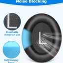 Link Dream Ear Pads for Bose QuietComfort 45 Headphone Replacement Soft Protein Leather Memory Foam Earpads Ear Cushions Cover Soft & Comfortable, Noise Isolation, Easy to Install (QC45 Black)