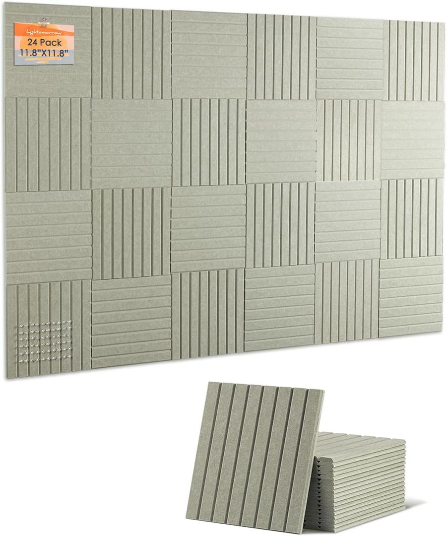 Large Felt Bulletin Board 24 Pack Tiles 48x71in Alternative to Cork Board