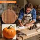 Coasters Set of 4,Pumpkin-Shaped Drink Coasters, Acacia Wood Coaster Set,Suitable for Coffee bar Accessories,Table Decor,Bars, and Offices