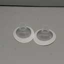 PumpMom-us 21mm Soft Rim Flanges Compatible with Medela Breast Pump PersonalFit, Freestyle, Maxflow, Freestyle Flex Swing Maxi Connectors, Replace 21 Flange Accessories with Wider Opening Angle