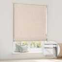 Sun Zero Detour Modern Trellis 100% Blackout Cordless Roman Shade, 39"x64"