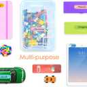 2 x Baby Bottle Labels for Daycare, Self-Laminating, Waterproof Write-On Name Labels, Assorted Sizes & Colors, Pack of 64 (Animal Friends)