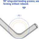 2 x 4 PCS 1/4" Ball End Allen Hex Key Wrench, SAE Internal Hexagonal, Wrench L Shaped Long Arm Repairing Tool, 40Cr