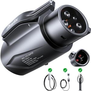 Raylix Tesla to J1772 Adapter (Max 80A, 250V) [for J1772 Electric Vehicles] Tesla Charger Adapter, NACS to J1772 Adapter Compatible with Tesla Wall Connector Destination Mobile Charger, Unlock Tesla Level 1&2 Charger
