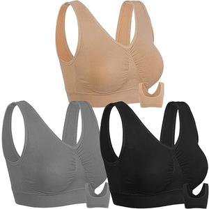 Onory 3 Pack Sports Bras for Women Wirefree Padded Workout Yoga Gym Fitness Bra Medium Support. size L