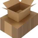 CRUGLA 40 Packs 10x7x5 Shipping Boxes for Small Business, Corrugated Cardboard Boxes Bulk for Shipping Packing Mailing (Brown)