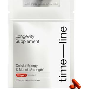 Timeline Mitopure Urolithin A Supplement Softgels - Clinically Proven Support for Healthy Aging and Cellular Renewal - Mitoceutical for Muscle Support and Longevity