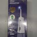 ZDMATHE Travel-Ready 300ML Cordless Water Flosser for Teeth  IPX7 Waterproof, 4 Pressure Modes & 2000mAh Battery for Deep Cleaning at Home or On-The-Go (Blue & White)