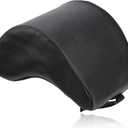 Guitar Rest Cushion, Soft Sponge & PU Leather with Straps (Nonadjustable), Guitar Cushion Leg Support, Relief Your Thigh, Black Foot Stool for Acoustic Guitars Players Musical Instruments Accessories