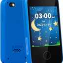 Kids Phone Gifts and Toys for 3-8 Year Olds Boys, Toy Phone with Dual Camera, MP3 Music Player, Games, Habit Tracker Touchscreen Toddler Phone Learning Toy Birthday Gifts for Girls Age 3 4 5 6 7 8 (Blue)