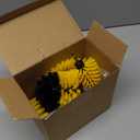 8 Pcs Drill Brush Attachment Set, Power Cleaning Scrub Brush Kit with Extend Long Attachment, All Purpose Drill Scrub Brushes for Car, Grout, Floor, Tub, Bathroom and Kitchen (Yellow)