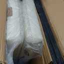 VASAGLE EKHO Collection - Bar Stools Set of 4, Counter Height Bar Stools, Synthetic Leather with Stitching, Mid-Century Modern Counter Stools, 26-Inch Tall, Kichen Home Bar Dining Room, Cream White