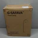 G-SAFAVA 62.5" Real Wood Floor Lamp for Living Room with Foot Switch Gold Arc Standing Tall Lamps for Bedroom Mid Century Modern Floor Lamps for Office Nursery Industrial Corner Reading Room Light