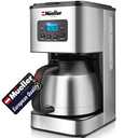 Mueller Austria Ultra Brew Thermal Coffee Maker, 8 cup (34oz) Carafe, Keep Warm, Auto Shut-Off, LCD Display Coffee Machine, Programmable, Delay Brew Function, Stainless Steel