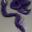 morvally 33.5 Inches Purple Long Braided Ponytail Wig - Anime Cosplay Wigs for Halloween Costume Party (Purple)