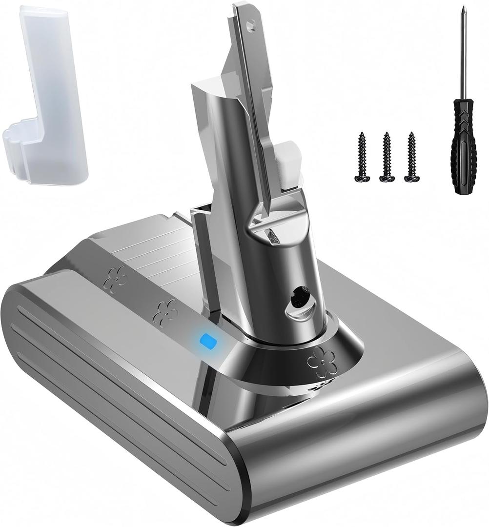 Upgraded 21.6V 6.0Ah Replacement for Dyson V7 Battery SV11 Compatible with Dyson V7 Animal Motorhead Trigger HEPA Car+Boat Absolute Vacuum Cleaner