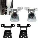 4PCS Upper & Lower Door Hinge Set, Left & Right, Compatible with Ford Bronco F150 F250 F350 1978-1997, Thunderbird, Granada, Mercury Cougar Marquis Zephyr, Replaces 925066 925068