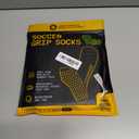 LUX Anti Slip Soccer Knee Socks,Non Slip Football/Basketball/Hockey Sports Grip Socks (Black)