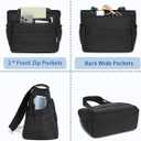 Lunch Box Tote Bag - Versatile Soft Insulated Lunchbox for Women - Lightweight Stylish Simple Lunch Pail Reusable Large Cooler Bag for Adults Work Office Camping Picnic Travel Outdoor Trips Black 10L