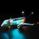 LED Light Kit Compatible with Lego Passenger Airplane 60367, DIY Creative Lighting Set Accessories Compatible with Lego 60367 Building Set (Lights Only, No Models)