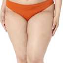 Women's Light-Support Tie Halter Bikini Swimsuit Top, Terracotta, Medium