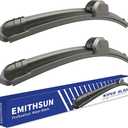 EMITHSUN OEM QUALITY 24" + 14" Premium AllSeasons Stable And Quiet Windshield Wiper Blades(Set of 2)