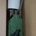 6FT Artificial Fiddle Leaf Fig Tree with White Planter & Fake Moss, Realistic Faux Ficus Lyrata Floor Plant for Indoor Home Office Decor, Housewarming Gift