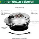 Aeagle 505287301 PTO Clutch for AYP Husqvarna 287301 John Deere AM126100 Warner 5219-1 5219-108 5219-8, for LX266 GT225 GT235 GT245 RZ4623 LX266 LX277 LX279 LX288