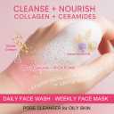GONIM Face Wash Deep Facial Cleanser with 3s Self-Foaming, Weekly Bubble Face Mask for Oily Skin, Daily Face Wash for Makeup Remover, Collagen+Ceramides+Niacinamide, Deep Cleansing 50ml/1.76oz