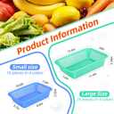 Mifoci 13 x 10 x 3 Inch, 10.6 x 6 x 2.7 Inch 32 Pack Paper Basket Tray