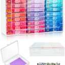Diamond Painting Trays with Lids and Diamond Art Storage, 30PCS Diamond Art Accessories with Storage Containers, 2-in-1 Drill Storage and Line-Up Tool, 1 Pack 5D Diamond Painting Tools for Beads