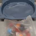 BUPASAK Light Ignite Spinning Tops Battle Set, with Stadium, 6 Light Ignite Spinning Tops, and 2 Launchers, Toys for 6 Year Old Boys & Girls & Up 