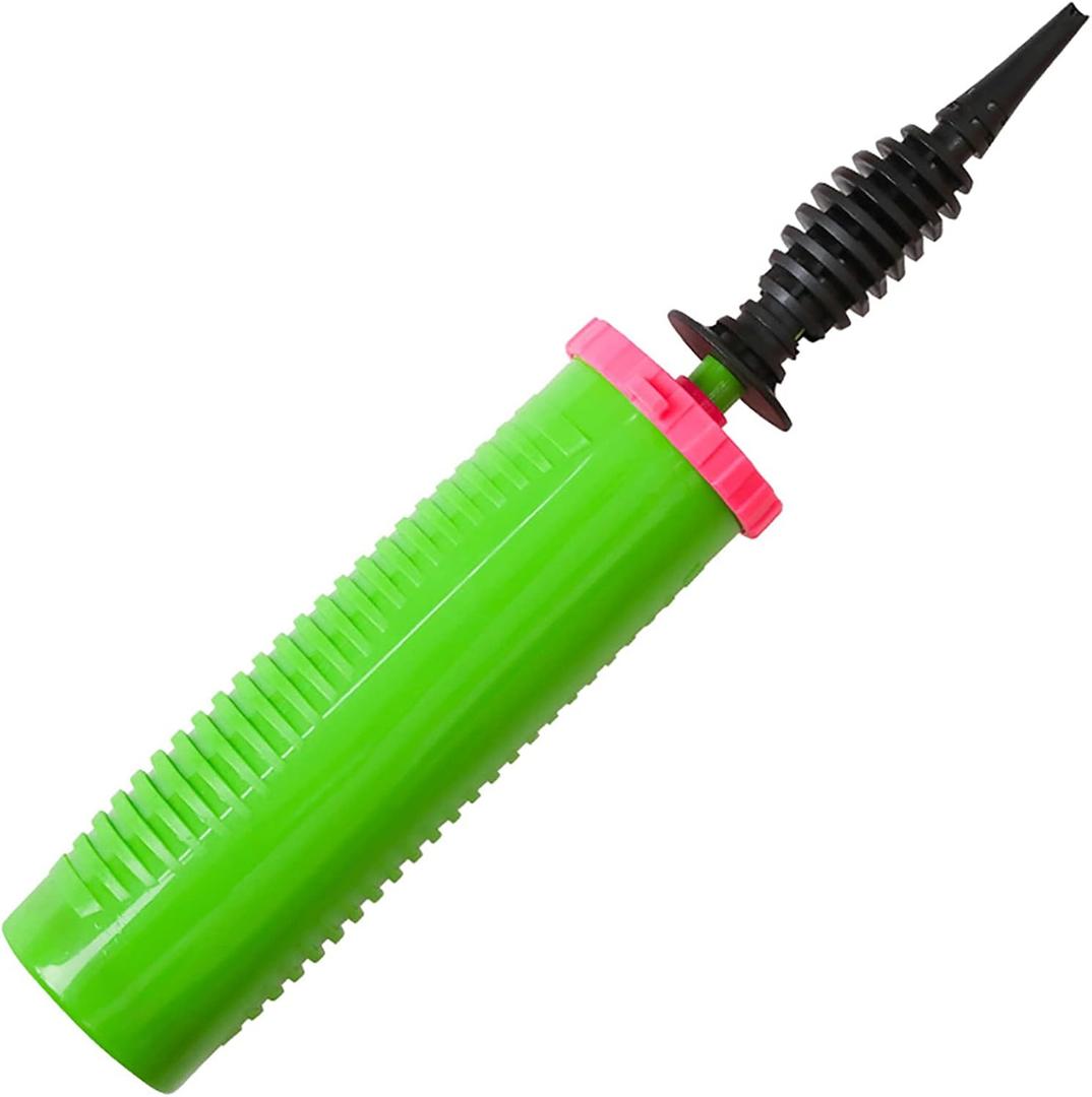 Balloon Pump Handheld Two-Way Dual Action - Hand Blower Air Pumper for Balloons - Ballon Inflator Pumping - Manual Baloon Inflators Machine (Green 2 Piece)